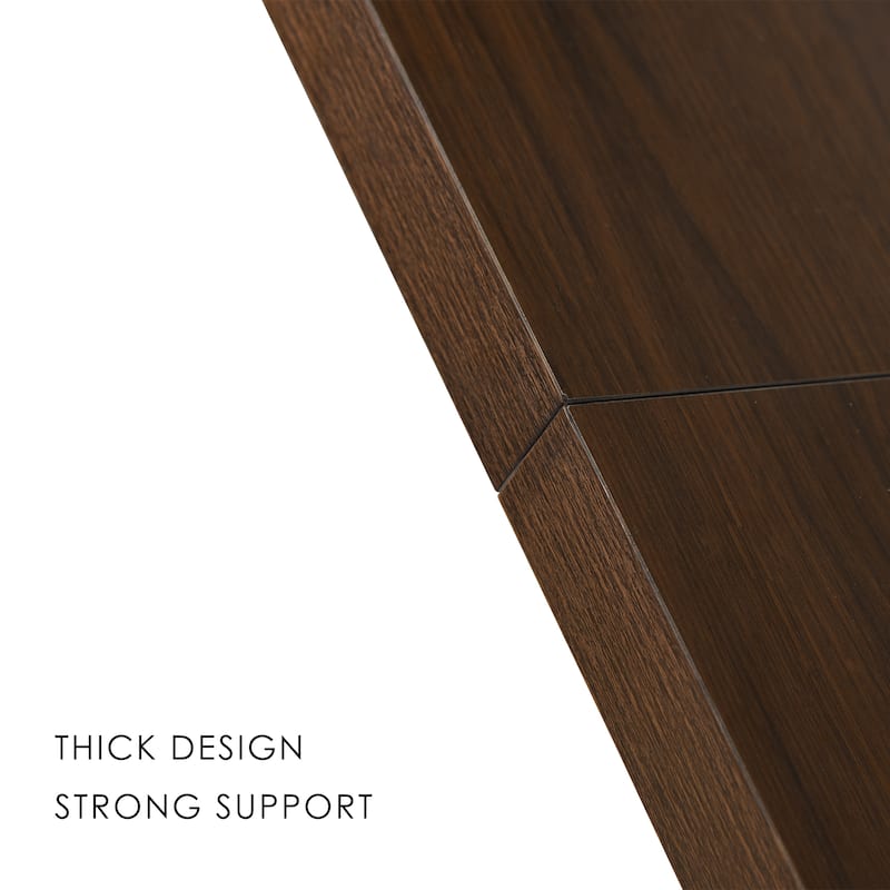 Homylin 63-Inch Rectangular Dining Table with Metal Legs, Modern Kitchen & Dining Room Table