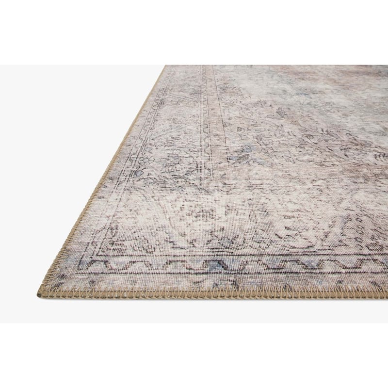 Alexander Home Tremezzina Printed Medallion Shabby Chic Distressed Rug