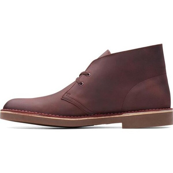 clarks wine leather desert boots
