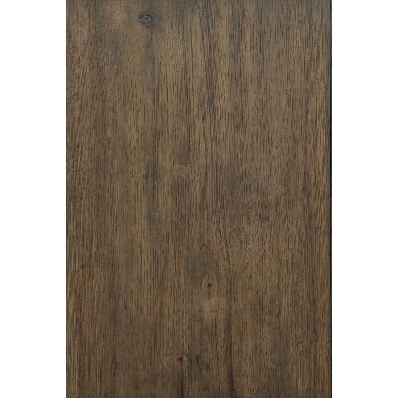 Traditional Vintage Style 1pc Nightstand of 3 Drawers Metal Hardware Weathered Pecan Classic Bedroom Furniture