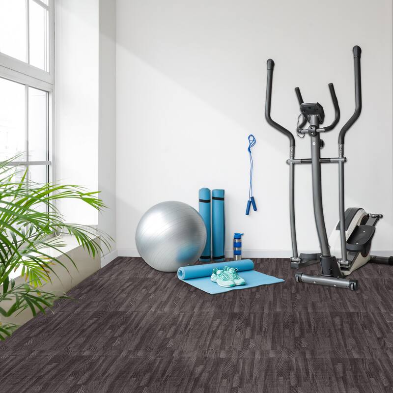 Sorbus 120 Sq. Ft. Wood Grain Floor Tiles Foam Mat EVA Interlocking Mats Tile 3/8-Inch Thick Flooring Wood Puzzle Exercise Mats