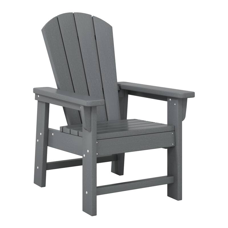 Laguna Kids Outdoor Poly Adirondack Chair With Side Table 2-Piece Set
