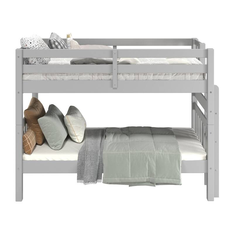 Taylor & Olive Trillium Twin over Twin Bunk Bed with End Ladder