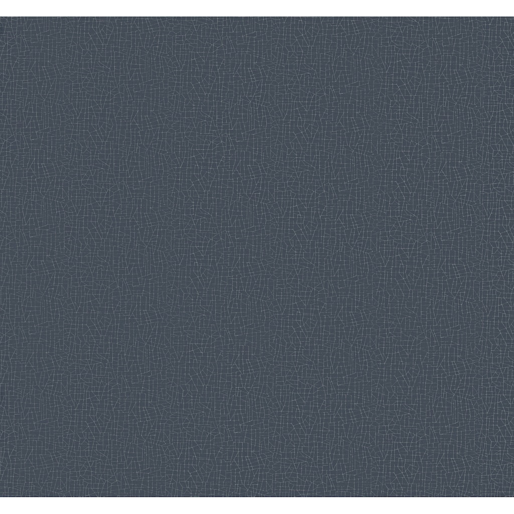 Warner Cary Dark Blue Petite Maze Wallpaper