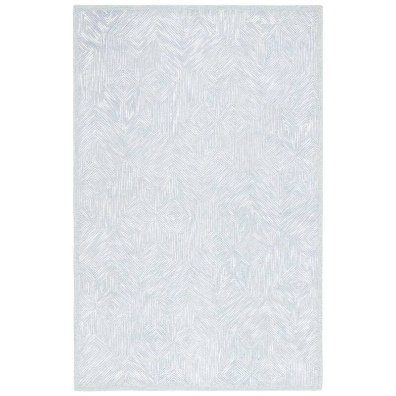 SAFAVIEH Handmade Soho Jalisa Modern Wool Rug - 6' Square - Blue/Grey