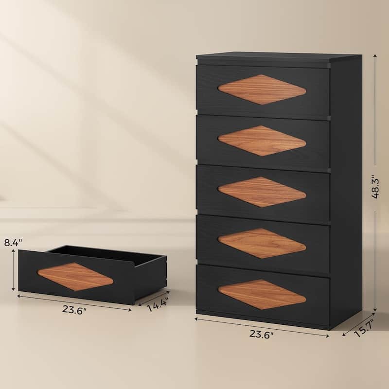 Dresser for Bedroom Chest of Deep Drawers Storage Dressers Organizer