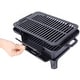 preview thumbnail 3 of 13, Oval Cast Iron Portable Outdoor Grill with Carry Handle Charcoal Fueled - 19"L