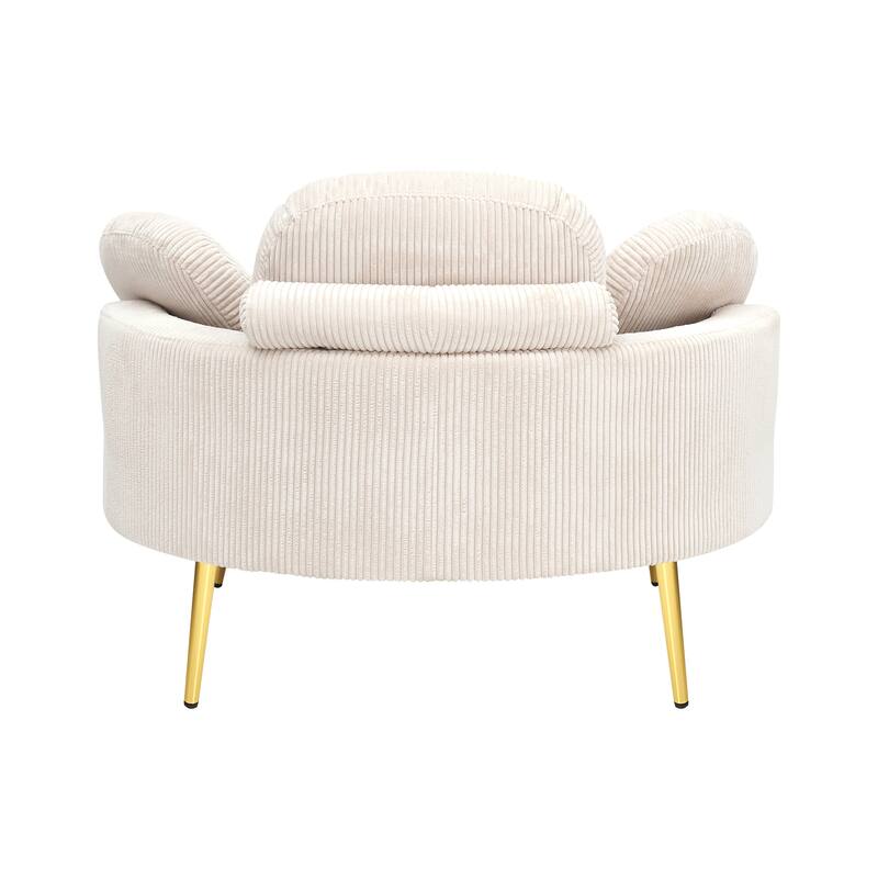 61 Inches Comfortable Seat Small Sofa with Small End Table