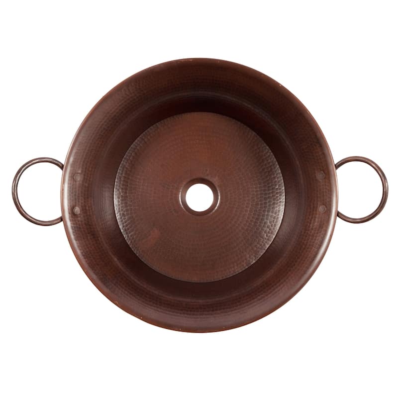 Copernicus 21" Vessel Bathroom Sink in Copper