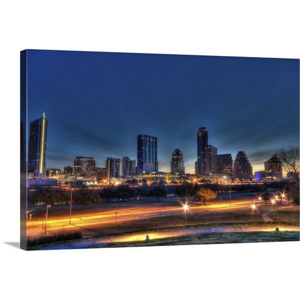 Shop Black Friday Deals On Austin Skyline Canvas Wall Art Overstock 21002449