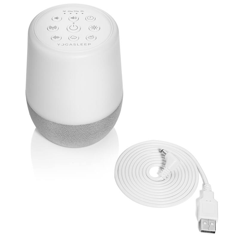 Yogasleep Duet Sound Machine with Wireless Speaker - White