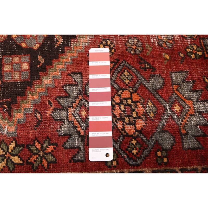 ECARPETGALLERY Hand-knotted Antalya Vintage Dark Red Wool Rug - 3'10 x 6'4