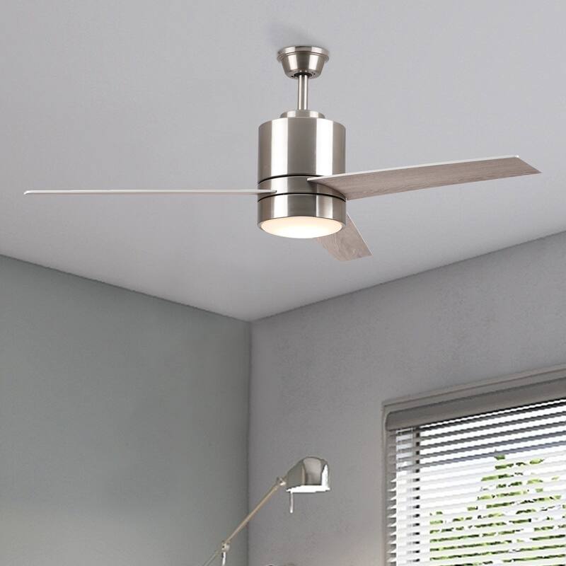 CARRO Aurora 52" Indoor Smart Ceiling Fan with LED Light and Wall Control-Downrod