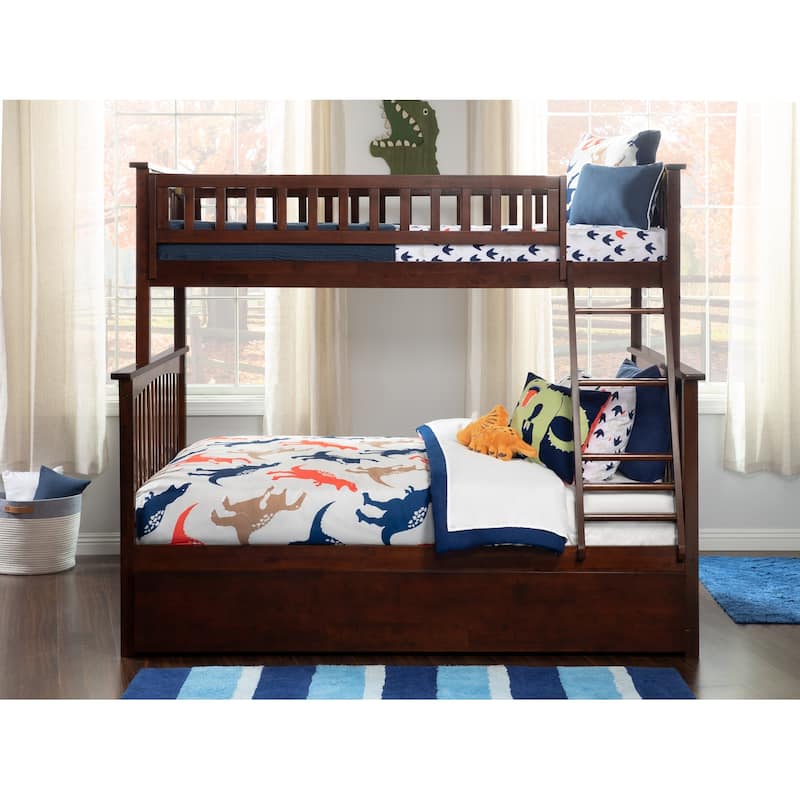 Columbia Bunk Bed Twin over Full with Full Trundle Bed