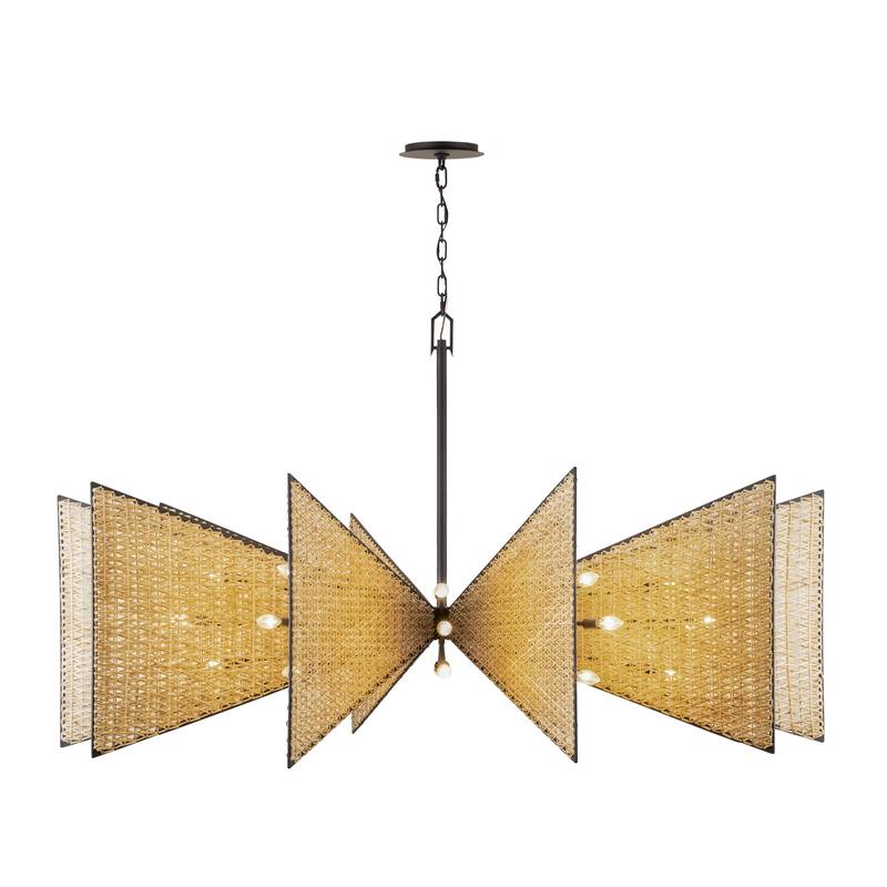 Varaluz Machina Chandelier - Matte Black/Sulihiya