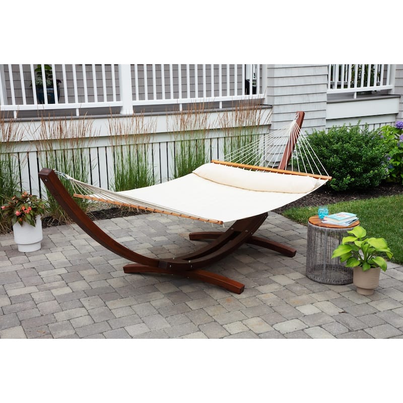 Ceara Patio Hammock Olefin Double Hammock Outdoor Patio Swing Chair - 2-Person