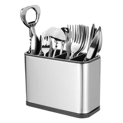 Kitchen Utensil Holder, Stainless Steel Square Cooking Holder for Fork