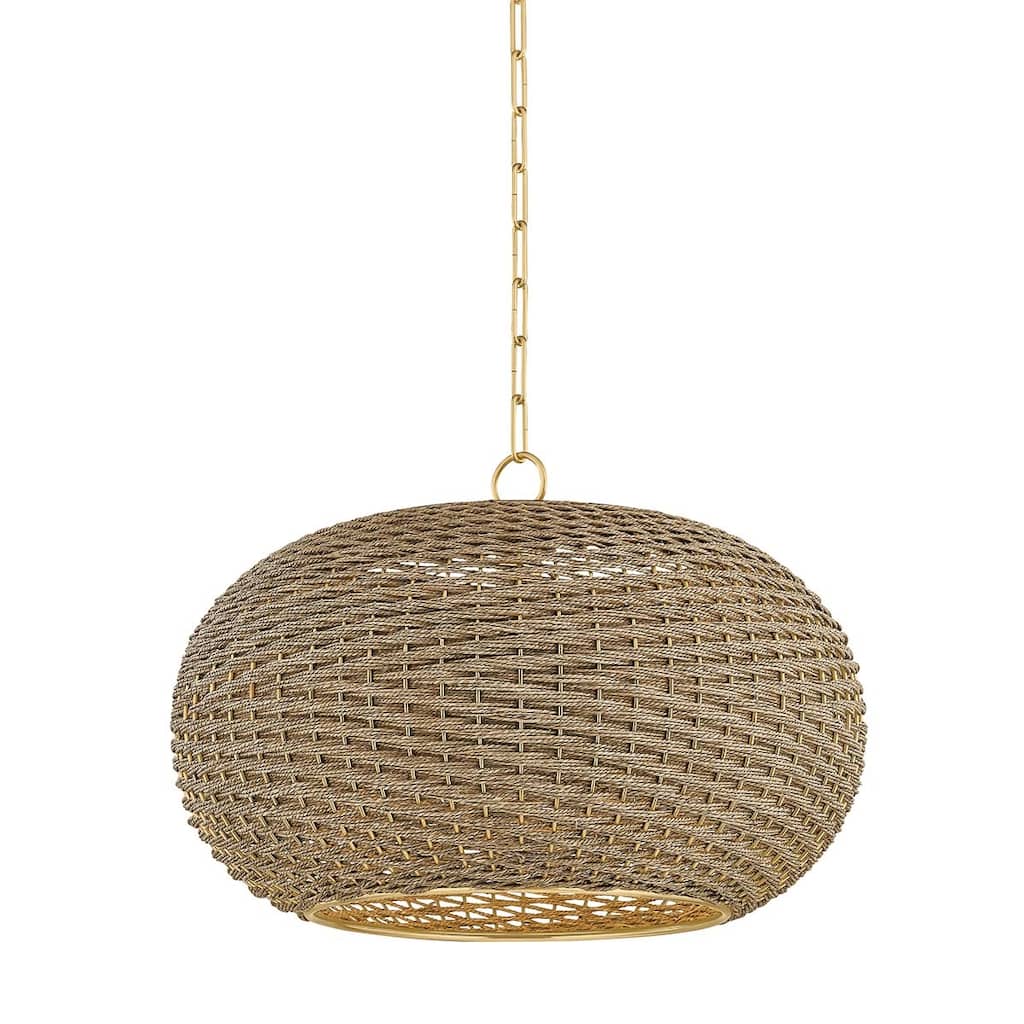 Hudson Valley Lighting 5525 Penarth 24" Wide Pendant with Woven