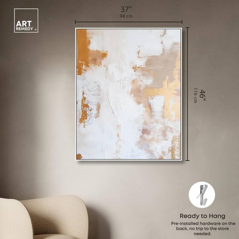 Golden Bronze Ripple I Canvas by Art Remedy