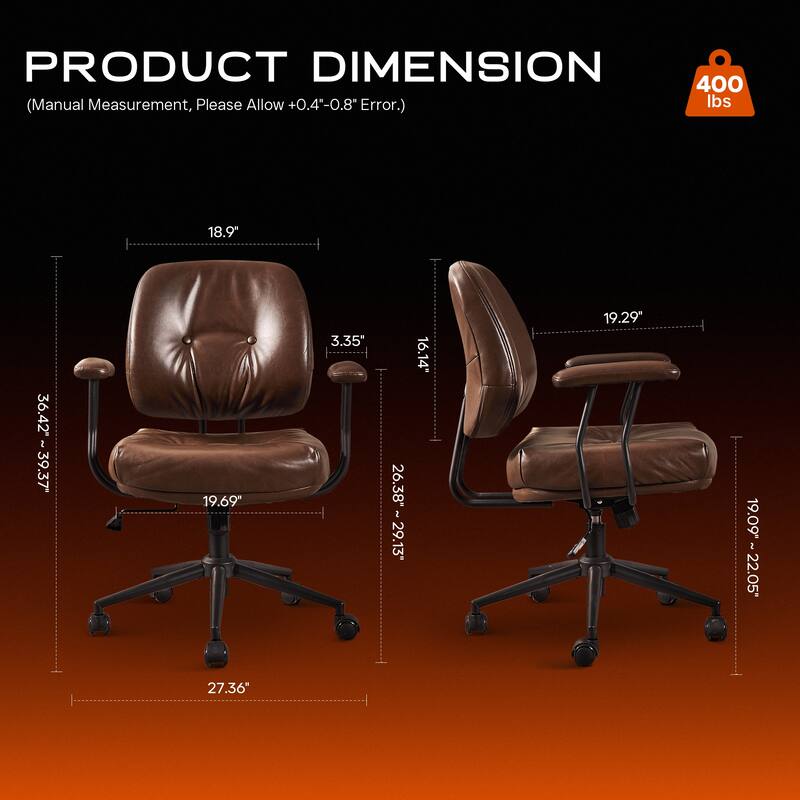 OVIOS Ergonomic PU Office Swivel Chair