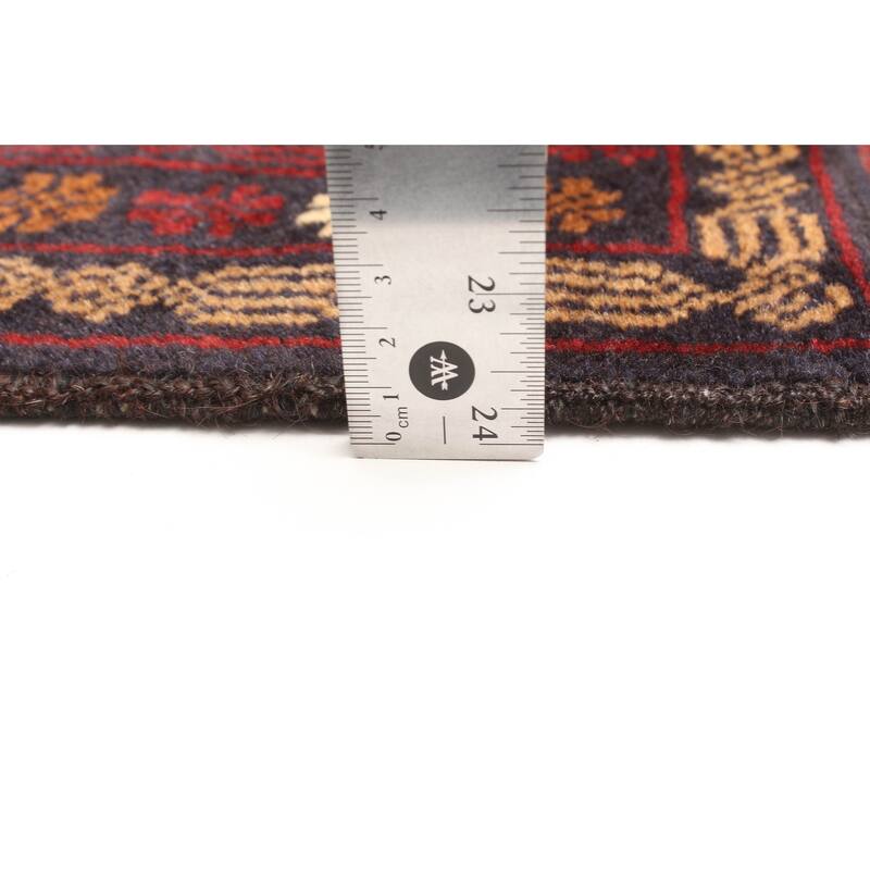 ECARPETGALLERY Hand-knotted Teimani Dark Navy Wool Rug - 2'9 x 4'5