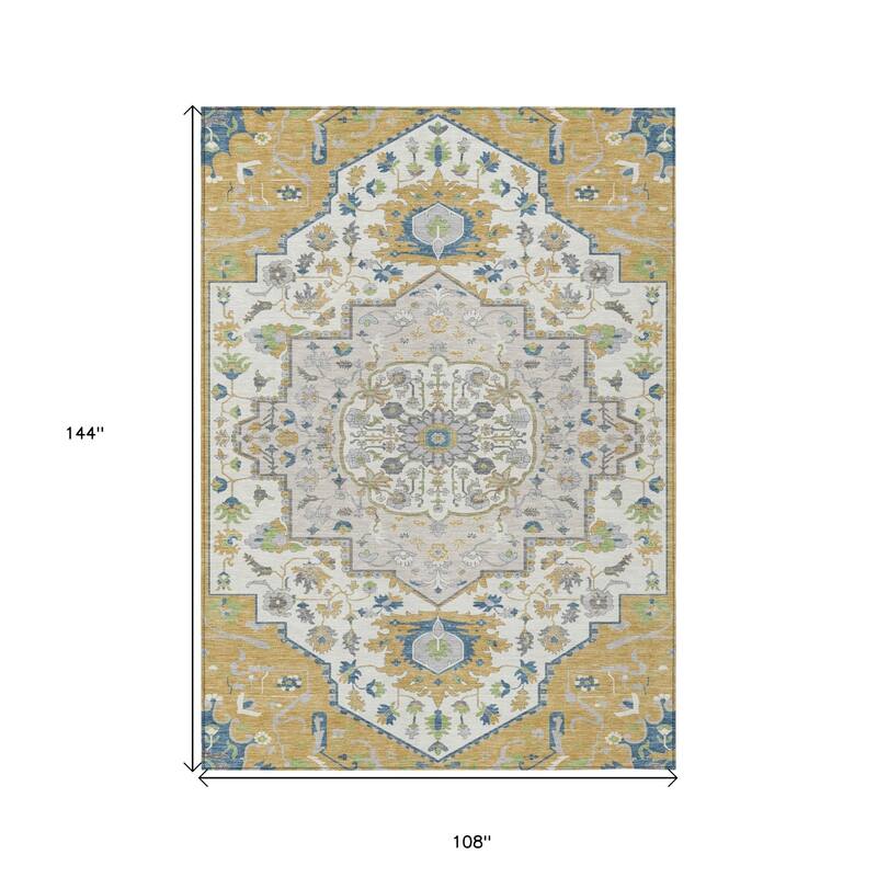 HomeRoots Oriental Traditional Rectangle Outdoor Rug