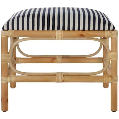 Uttermost 236-LAGUNA-BENCH-SMALL Laguna 24" Wide Framed Striped Bench