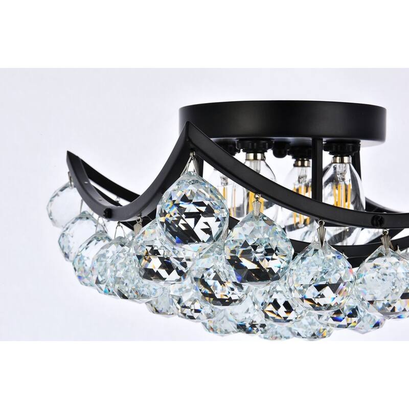 Somette Chrome 4-light 12-Inch Chandelier