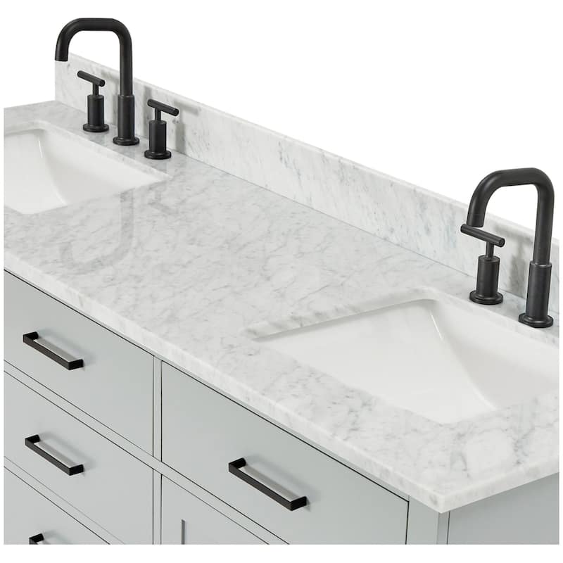Ariel T067DCW2RVO Hepburn 67" Free Standing Double Rectangular Basin
