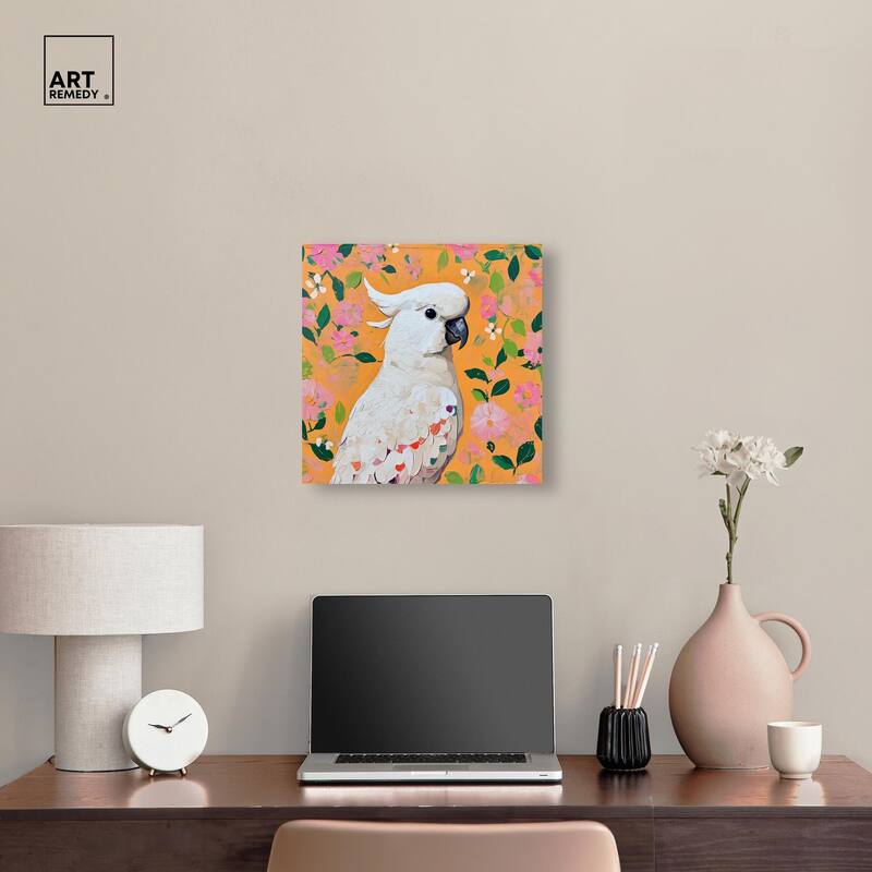 White Cockatoo II Canvas by Art Remedy, Gallery Wrapped