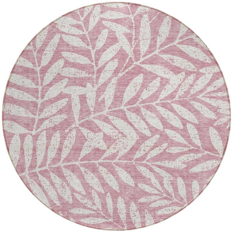 HomeRoots Floral Transitional Rectangle Outdoor Rug