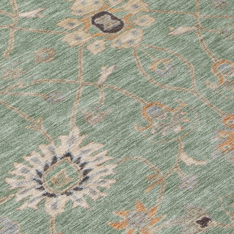 Machine Washable Indoor/ Outdoor Traditional Persian Chantille Rug