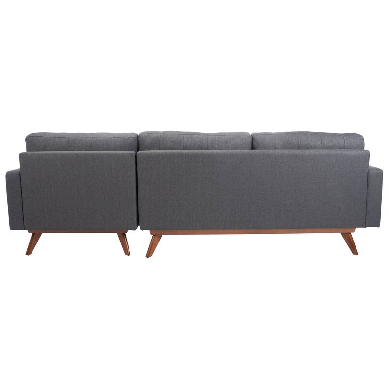 SAFAVIEH Couture Gneiss Modern Linen Sectional Sofa - 103"W x 60"D x 34"H