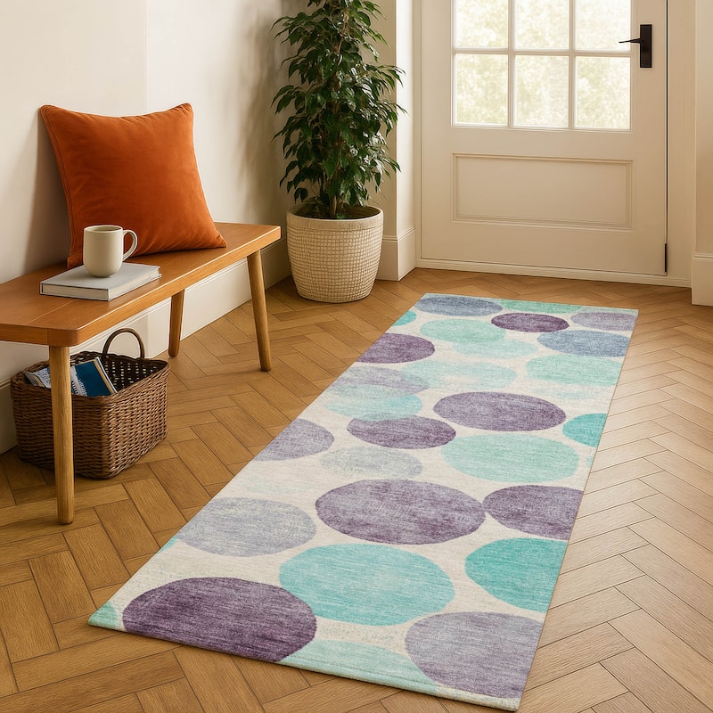 Premium Washable Super Soft Mayfield Rug - Plum - 2'3" x 7'6"