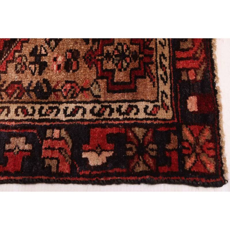ECARPETGALLERY Hand-knotted Andelz Red Wool Rug - 3'1 x 10'1