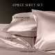 preview thumbnail 10 of 54, Martex Elegance Satin Sheet Set Silky Soft Smooth Luxury Bed Sheets