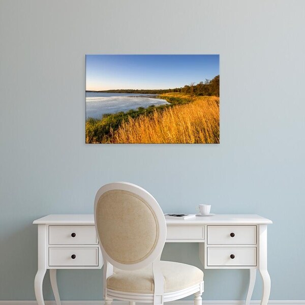 Easy Art Prints Chuck Haney's 'Des Lacs National Wildlife Refuge' Premium Canvas Art