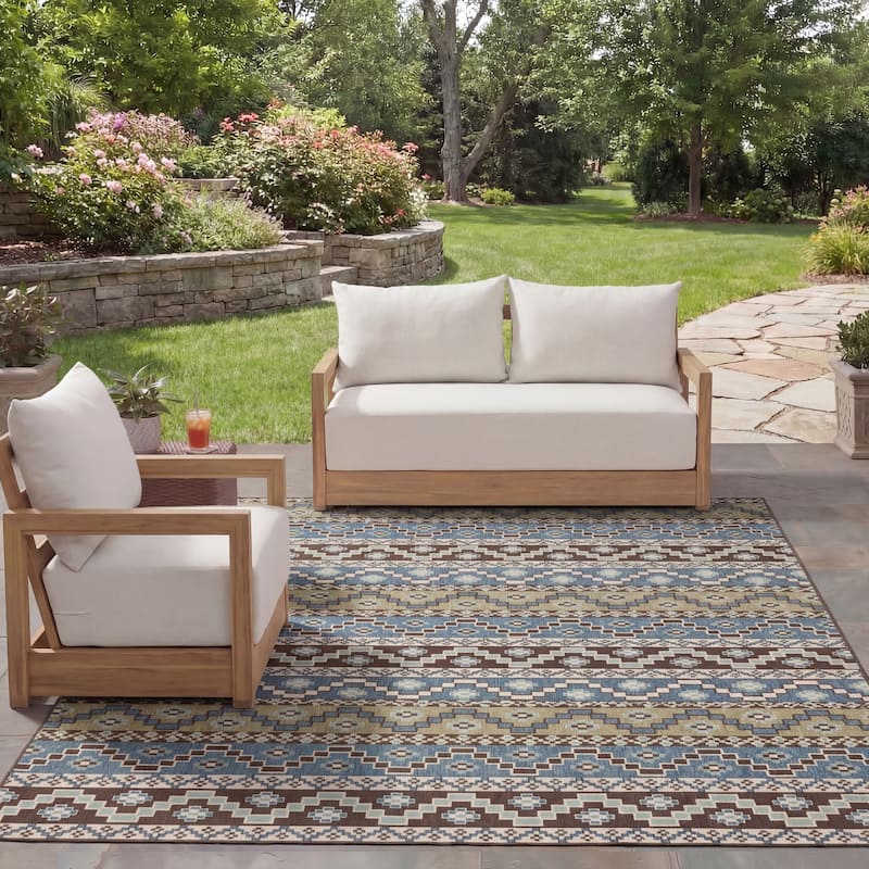 SAFAVIEH Veranda Dymph Indoor /Outdoor Waterproof Patio Backyard Rug