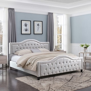 Christopher Knight Home Virgil King Upholstered Traditional Bed