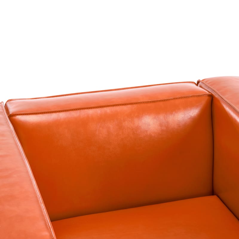 Goyette Faux Leather Club Chair by Christopher Knight Home
