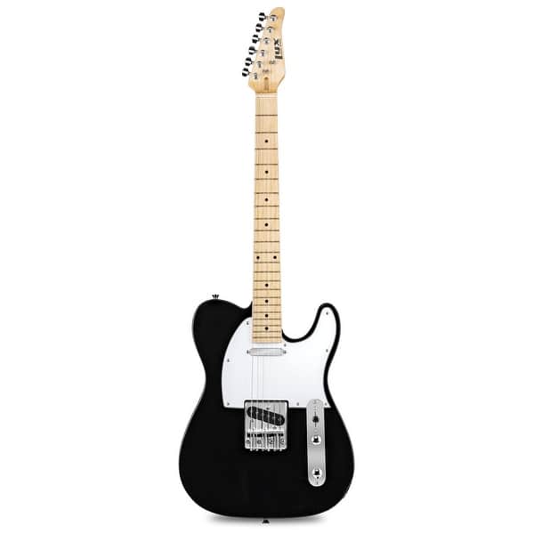 slide 2 of 11, Lyxpro Beginner 30 Inch Telecaster Electric Guitar, Paulownia Body Black