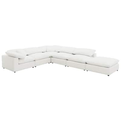 Raleigh 6-Piece Boucle Upholstered Modular Sectional