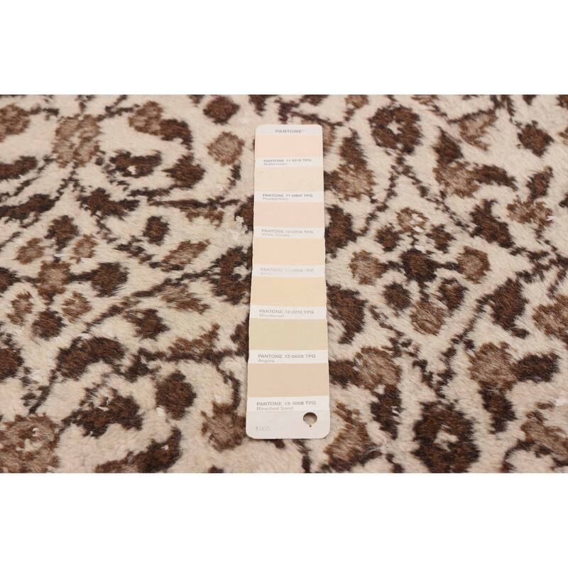 ECARPETGALLERY Hand-knotted Melis Vintage Cream Wool Rug - 5'9 x 9'4