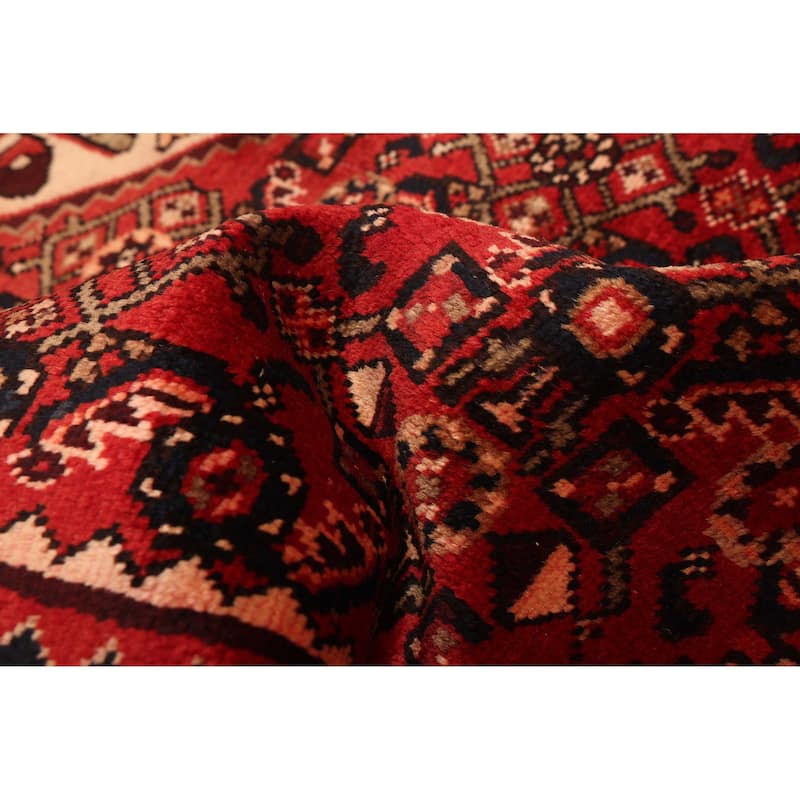 ECARPETGALLERY Hand-knotted Andelz Red Wool Rug - 4'9 x 6'11