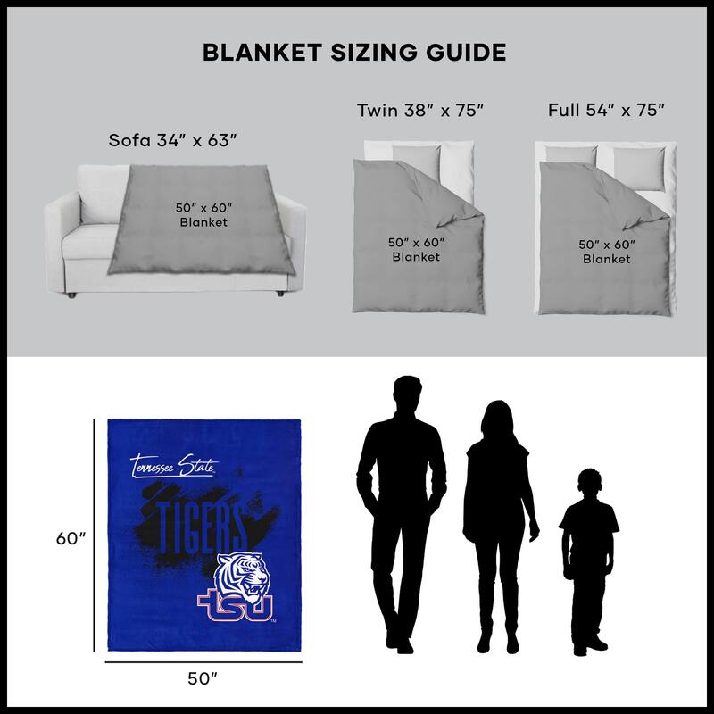 NCAA School Tradition Silk Touch Throw Blanket