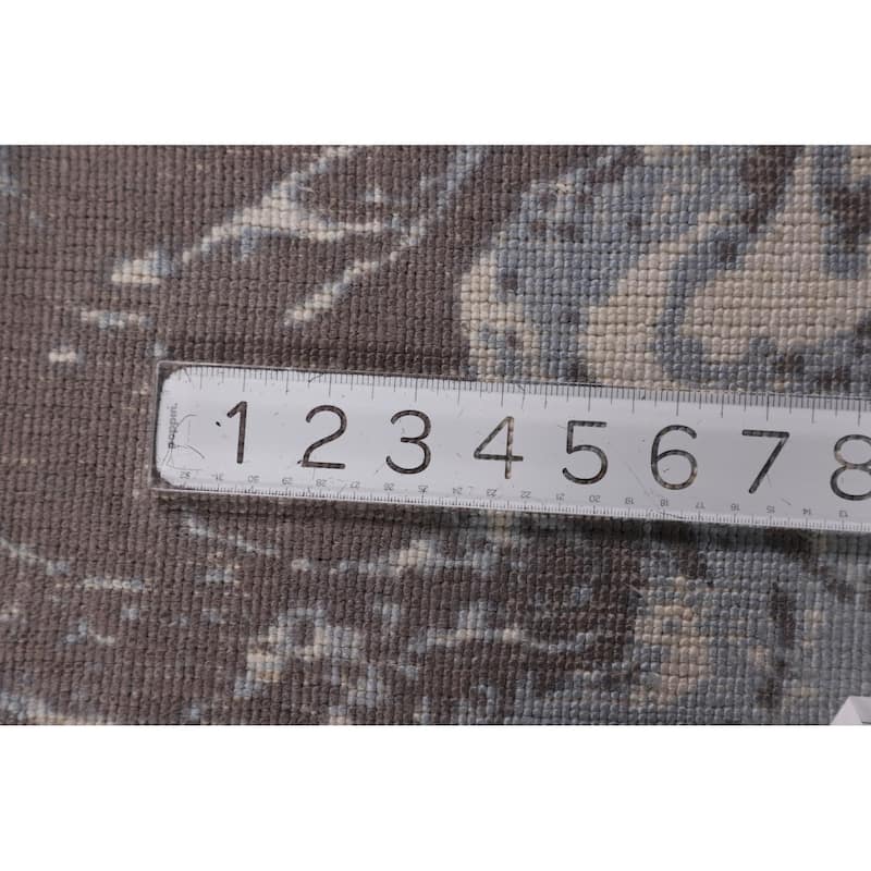 All-Over Modern Abstract Oriental Area Rug Hand-Knotted Wool Carpet - 5'4"x 7'4"