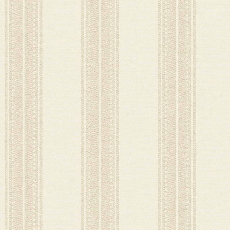 Linen Stripe Non-pasted Wallpaper – 396 in x 20.8 in - Cream