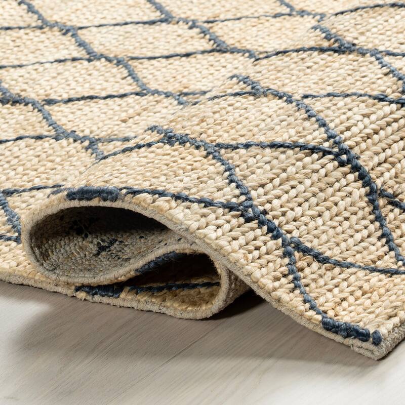Home Conservatory Tiles Handwoven Jute Area Rug