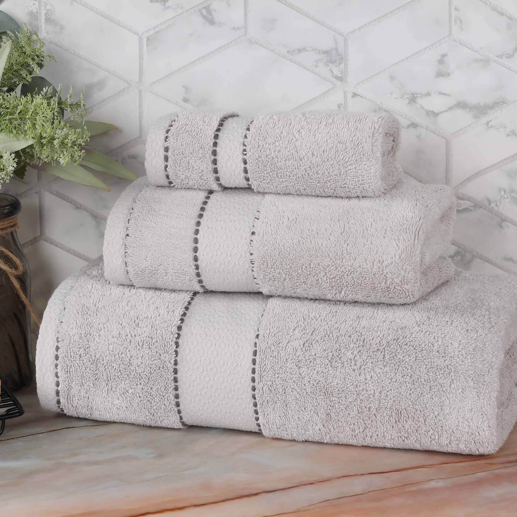 Superior Niles Cotton Ultra-Plush Absorbent 3 Piece Towel Set