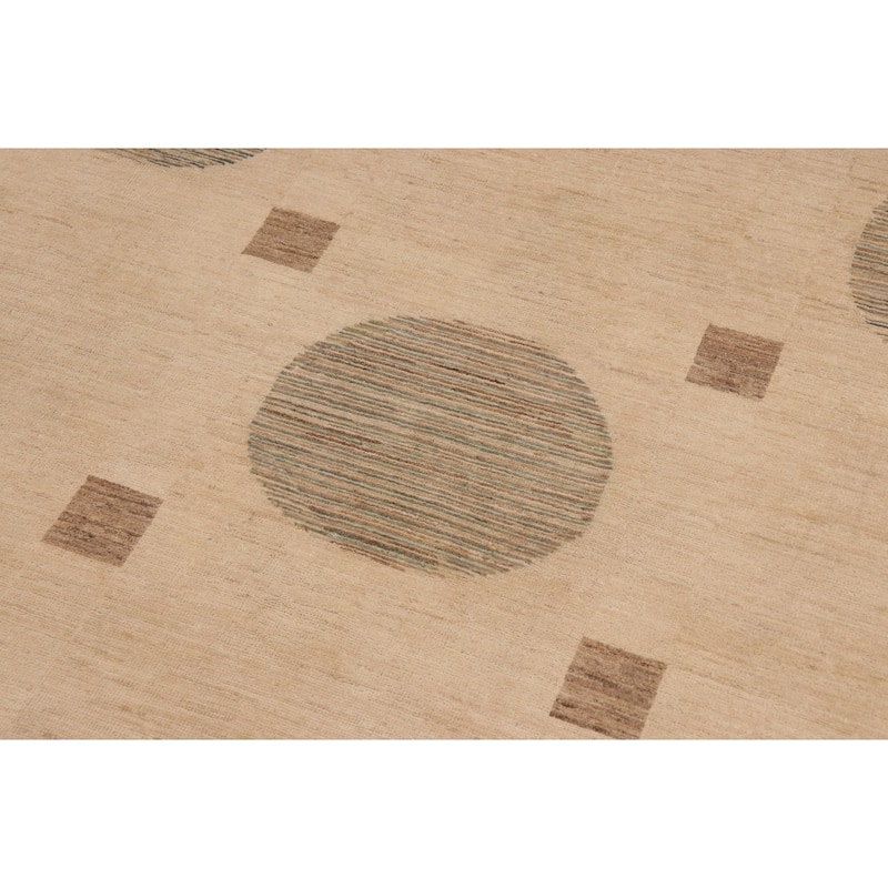 Earth Tone Desert Pillar Gabbeh Hand Knotted Area Rug
